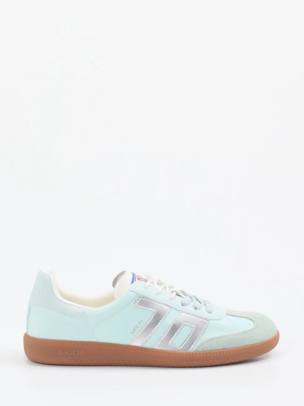 Back 70 – Retro-Sneaker aus Veloursleder Pastellmint