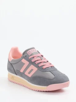 Back 70 – Retro-Sneaker aus Veloursleder in Grau