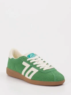 Back 70 – Retro-Sneaker aus Veloursleder grün