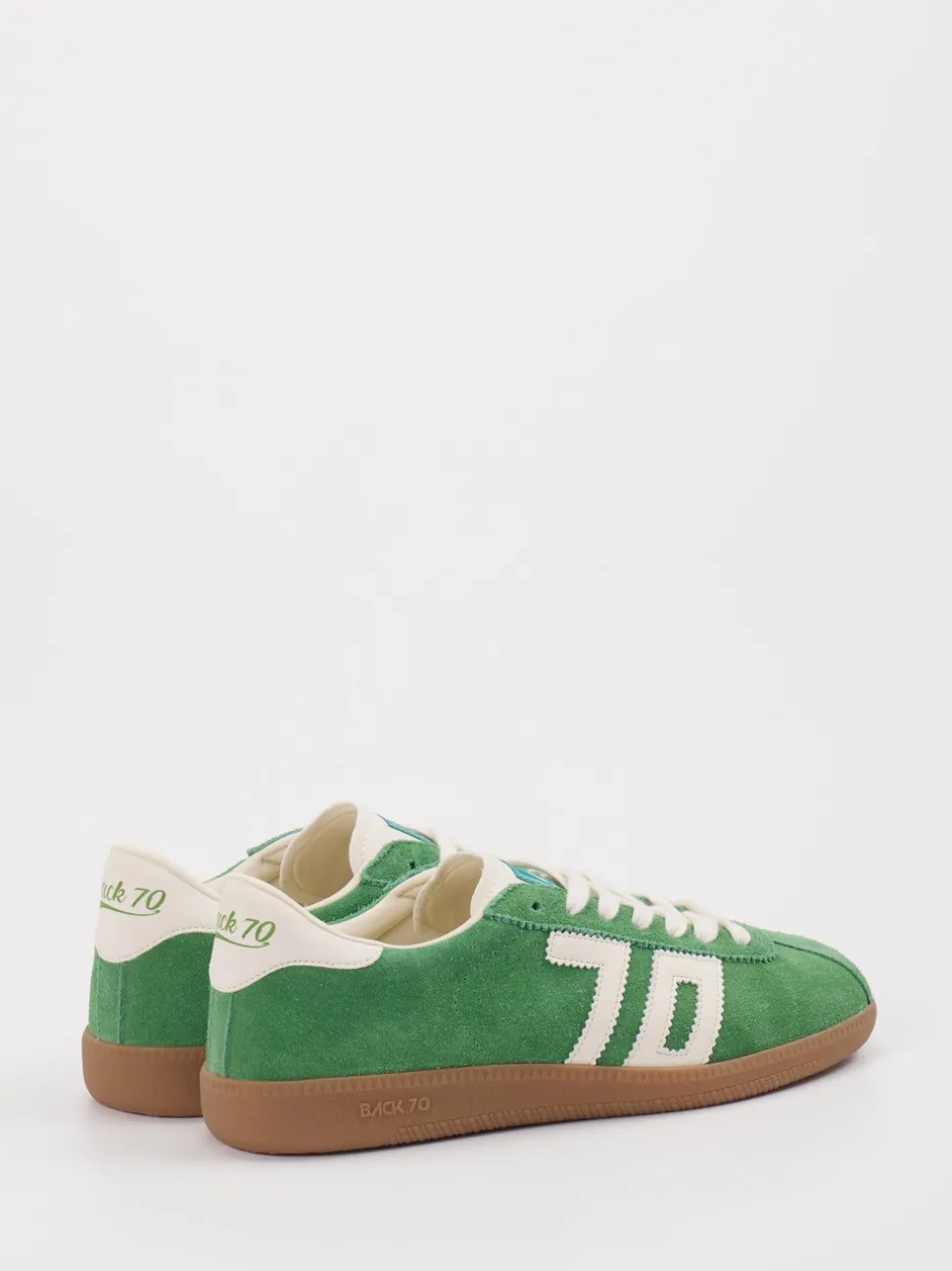Back 70 – Retro-Sneaker aus Veloursleder grün