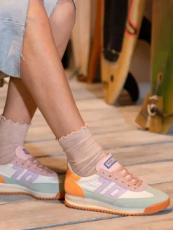 Back 70 – Retro-Sneaker aus Veloursleder und Nylon