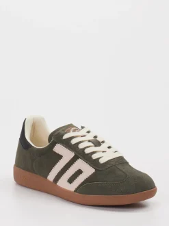 Back 70 – Retro-Sneaker aus Veloursleder olivgrün