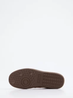 Back 70 – Retro-Sneaker aus Velour/Leder cremeweiß