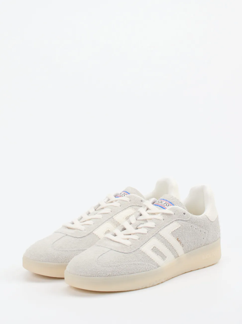 Back 70 – Retro-Sneaker aus Veloursleder hellgrau