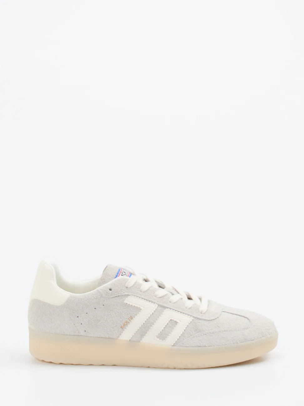 Back 70 – Retro-Sneaker aus Veloursleder hellgrau
