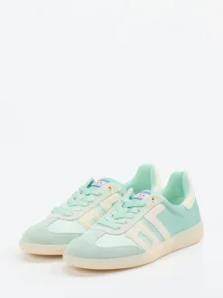 Back 70 – Retro-Sneaker aus Veloursleder und Nylon Mintgrün