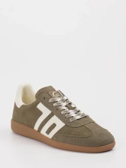 Back 70 – Retro-Sneaker aus Veloursleder olivgrün