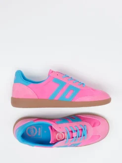 Back 70 – Retro-Sneaker aus Veloursleder/Textil Pink