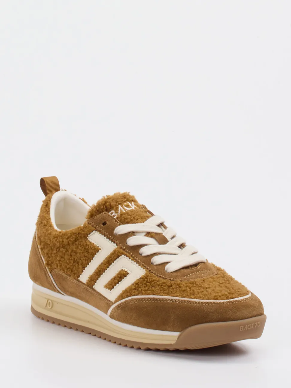 Back 70 – Retro-Sneaker aus Veloursleder und Teddystoff