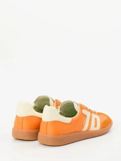 Back 70 – Retro-Sneaker aus Velour/Textil Orange