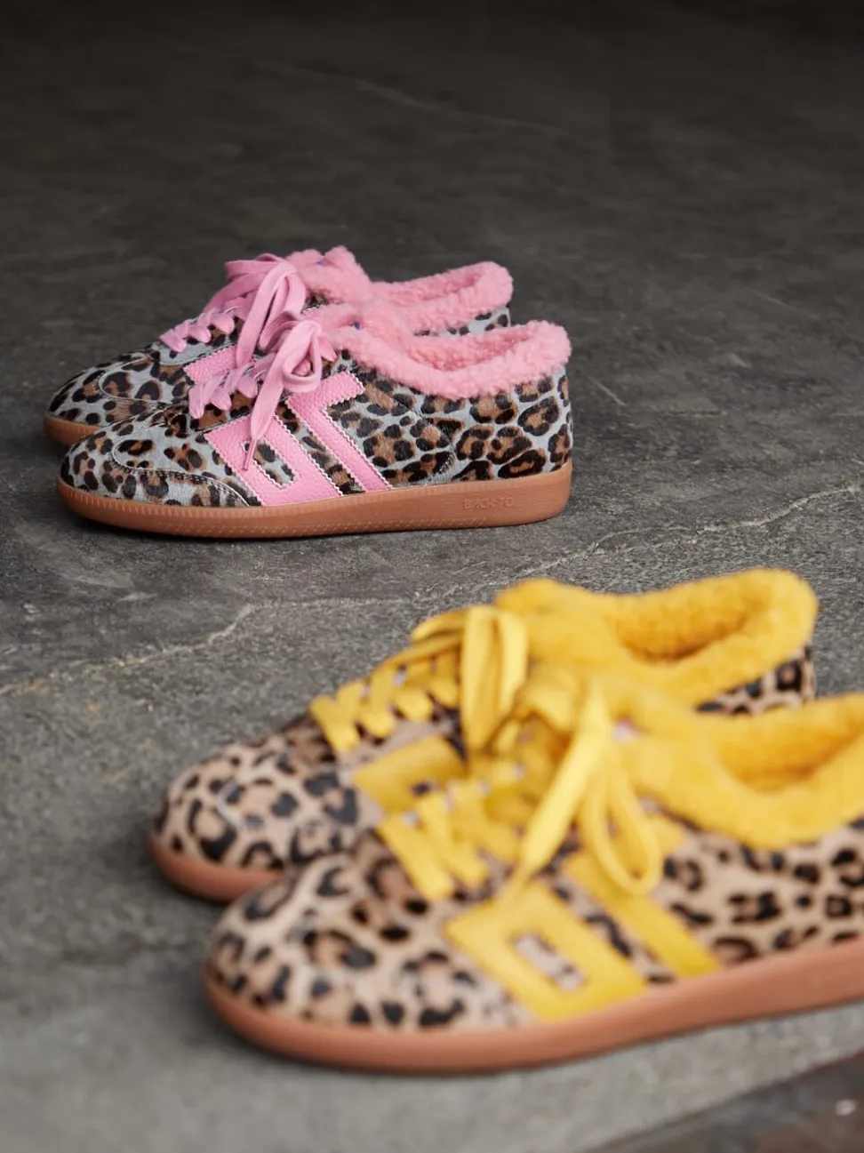 Back 70 – Sneaker aus Fell in Rosa-Leolook