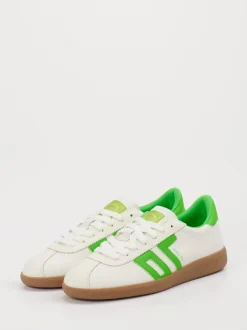 Back 70 – Sneaker aus Kalbleder in Weiß-Grün