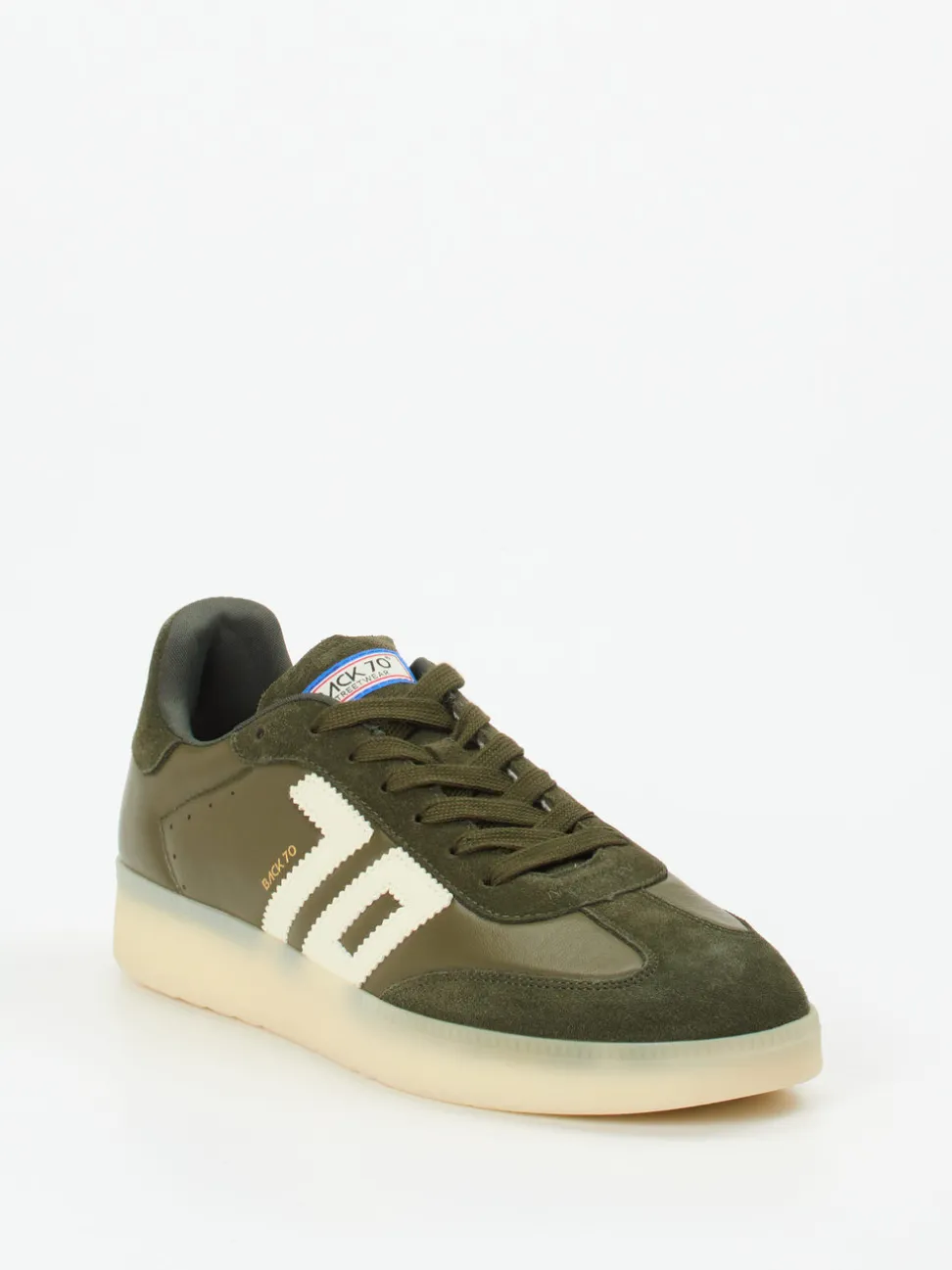 Back 70 – Sneaker aus Lammleder in Olivgrün