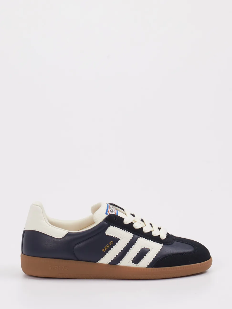 Back 70 – Sneaker aus Velours- und Glattleder dunkelblau