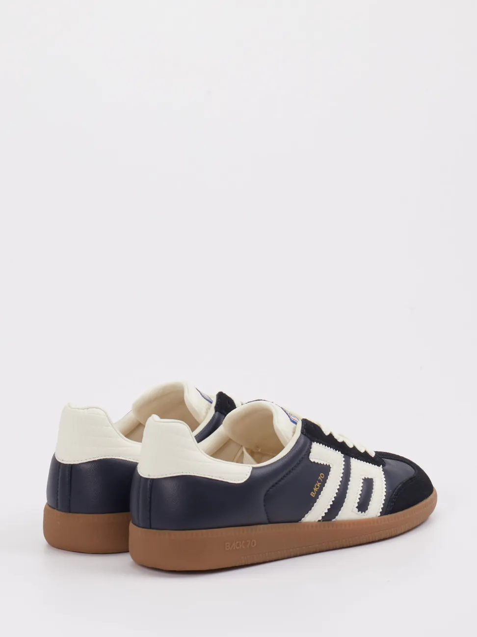 Back 70 – Sneaker aus Velours- und Glattleder dunkelblau