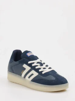 Back 70 – Sneaker aus Velourleder und Leder Navyblau
