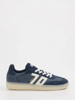 Back 70 – Sneaker aus Velourleder und Leder Navyblau