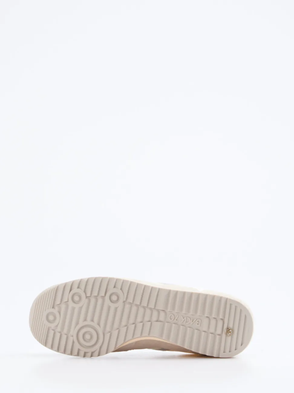 Back 70 – Sneaker aus Veloursleder und Textil Weiß