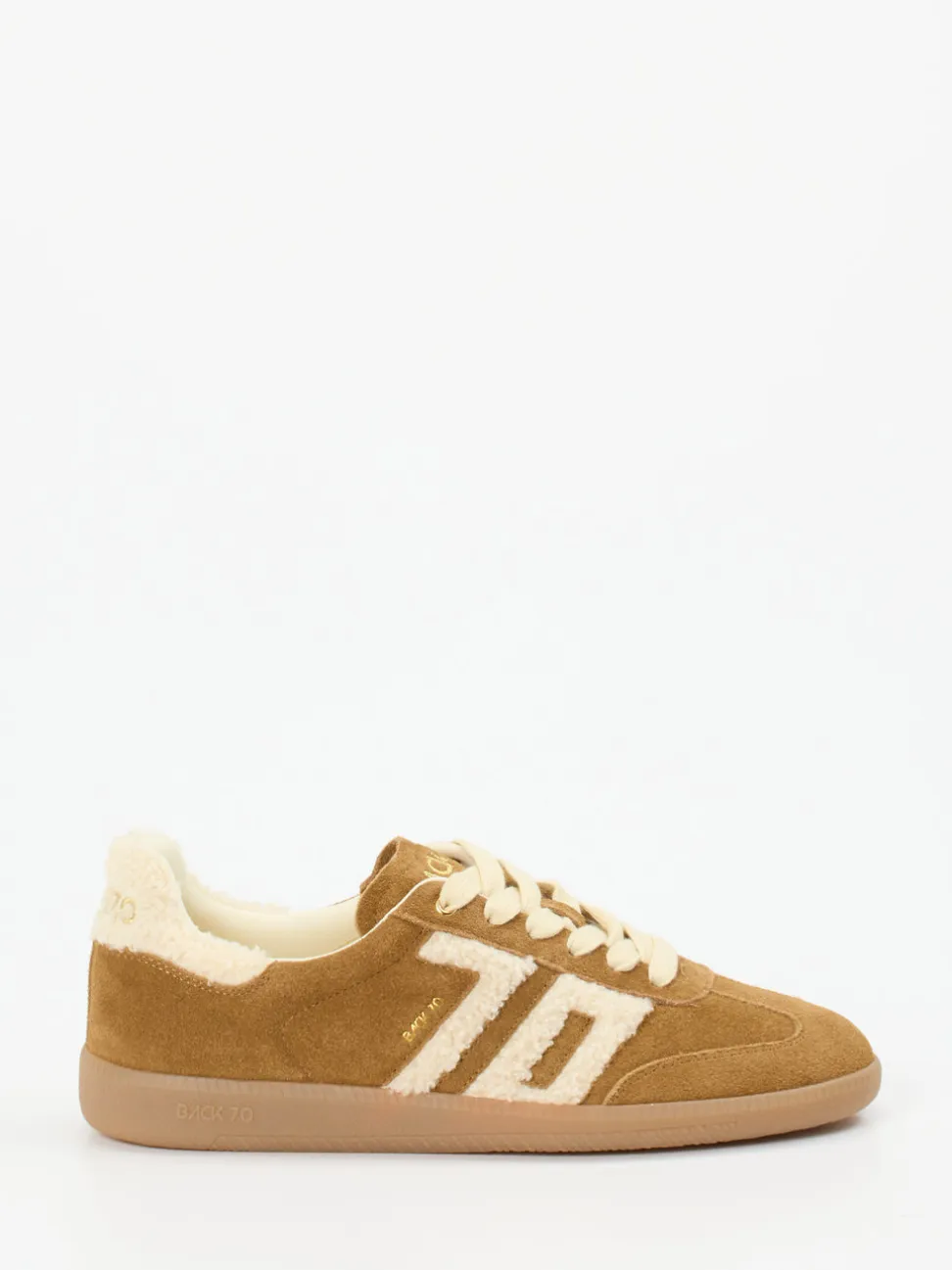 Back 70 – Sneaker aus Veloursleder karamellbraun