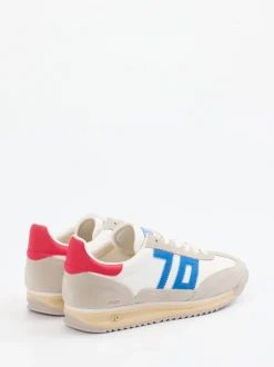 Back 70 – Sneaker aus Veloursleder und Glattleder Offwhite