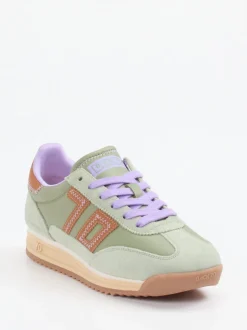 Back 70 – Sneaker aus Veloursleder Salbeigrün
