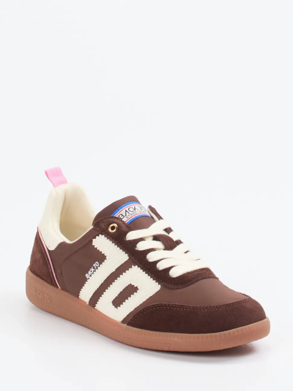 Back 70 – Sneaker aus Veloursleder und Textil braun