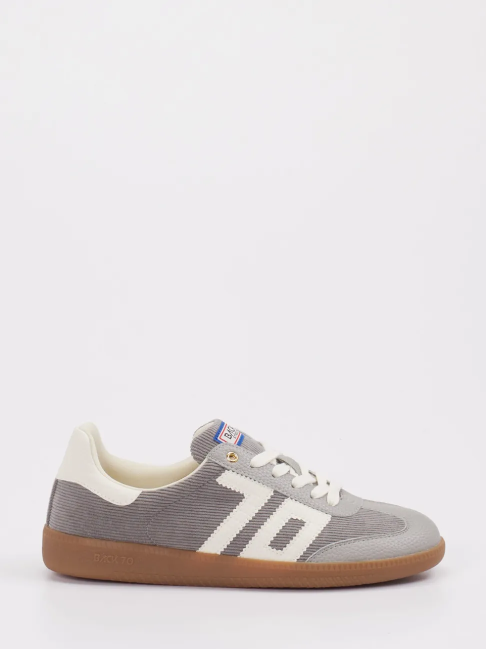 Back 70 – Sneaker aus Velour und Textil grau