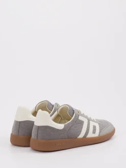 Back 70 – Sneaker aus Velour und Textil grau