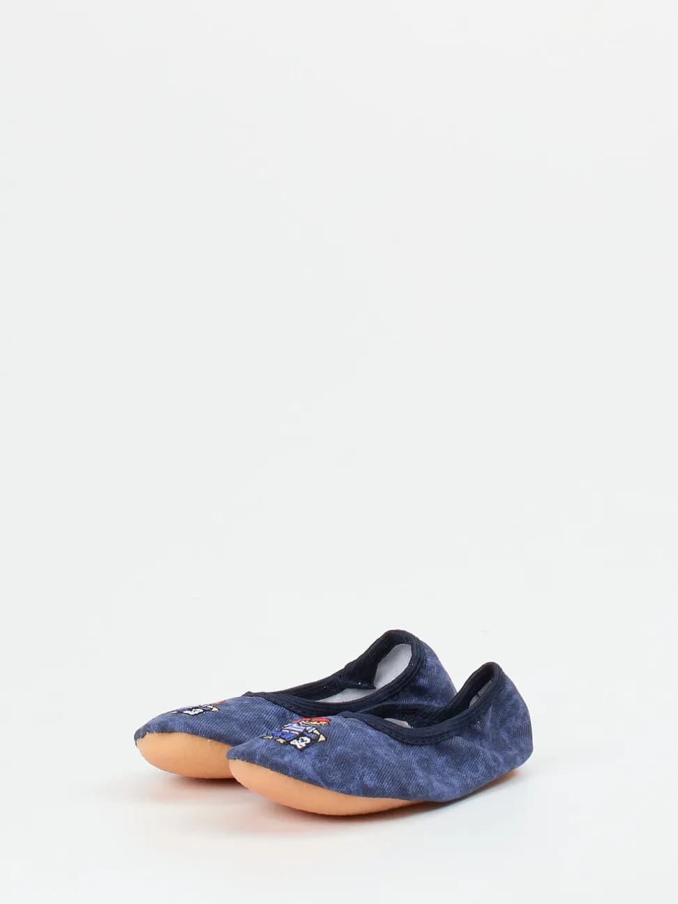 Beck – Gymnastikschläppchen aus Textil Dunkelblau