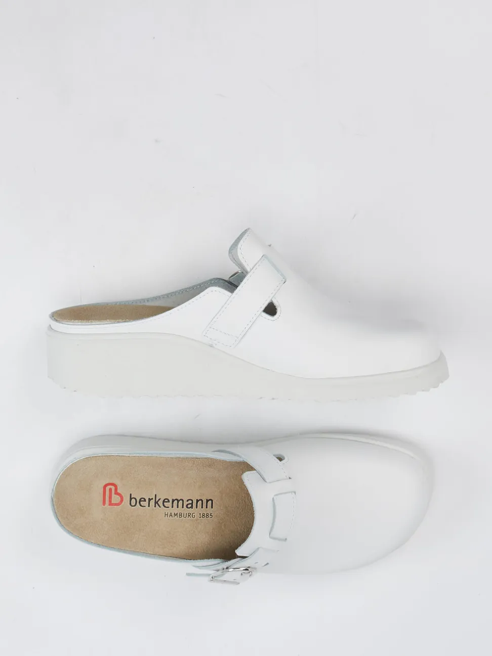 Berkemann – Clogs aus Kalbleder weiß