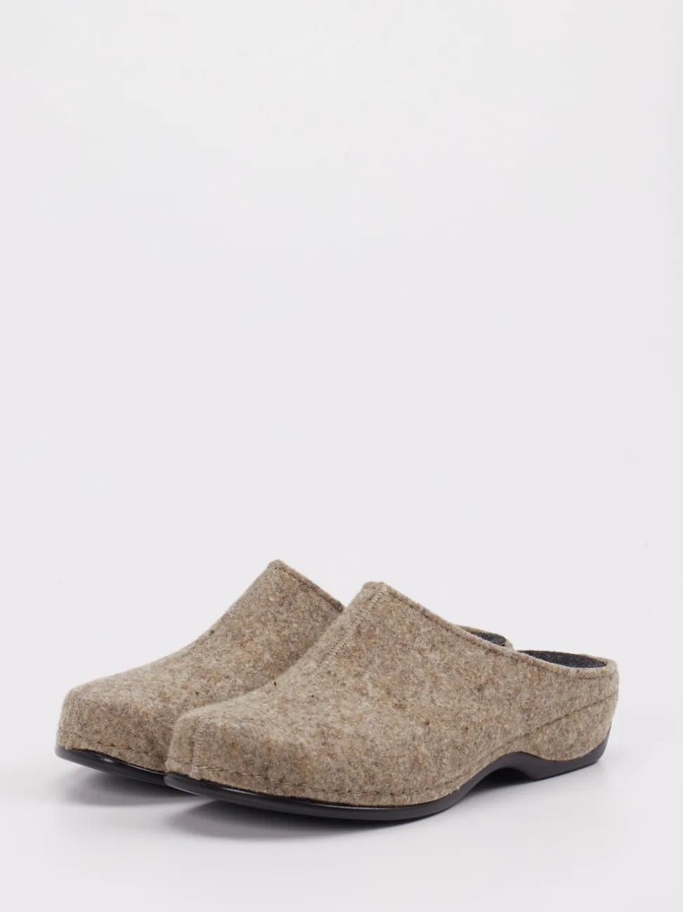 Berkemann – Filzclogs aus Wollfilz beigebraun
