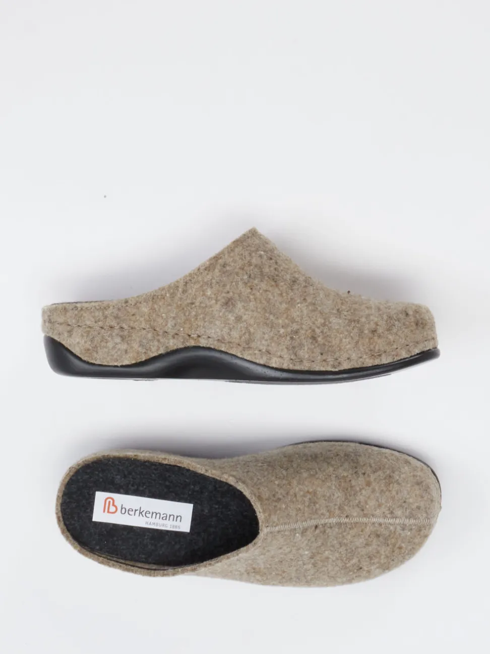 Berkemann – Filzclogs aus Wollfilz beigebraun