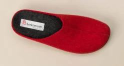 Berkemann – Filzpantoffeln aus Wolle in Signalrot