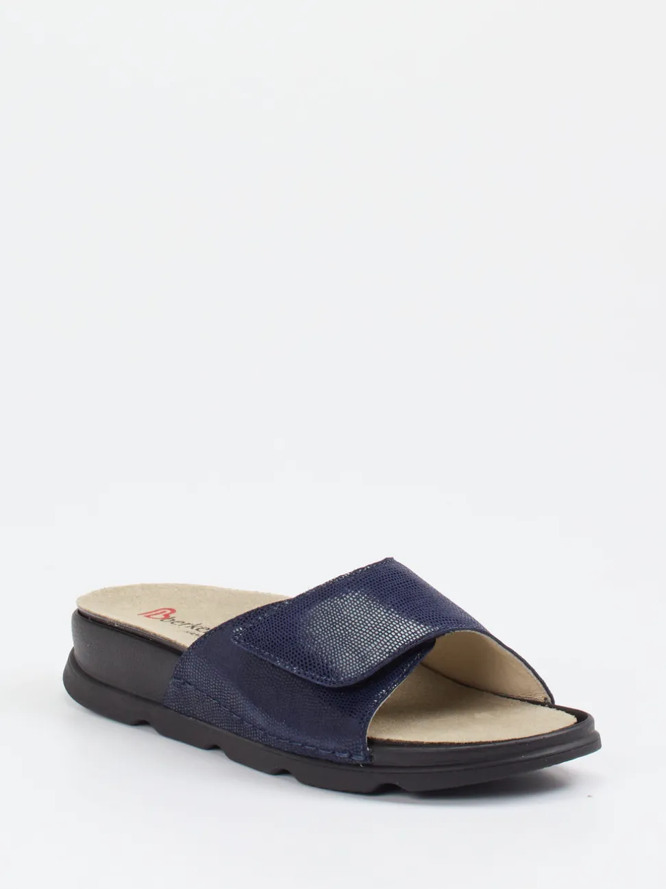 Berkemann – Komfort-Pantolette aus geprägtem Leder Blau