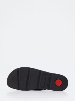 Berkemann – Komfort-Pantolette aus geprägtem Leder Blau