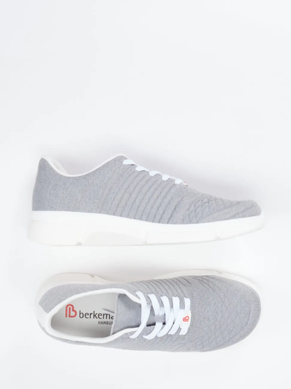 Berkemann – Komfort-Sneaker aus Textilstrick Hellgrau