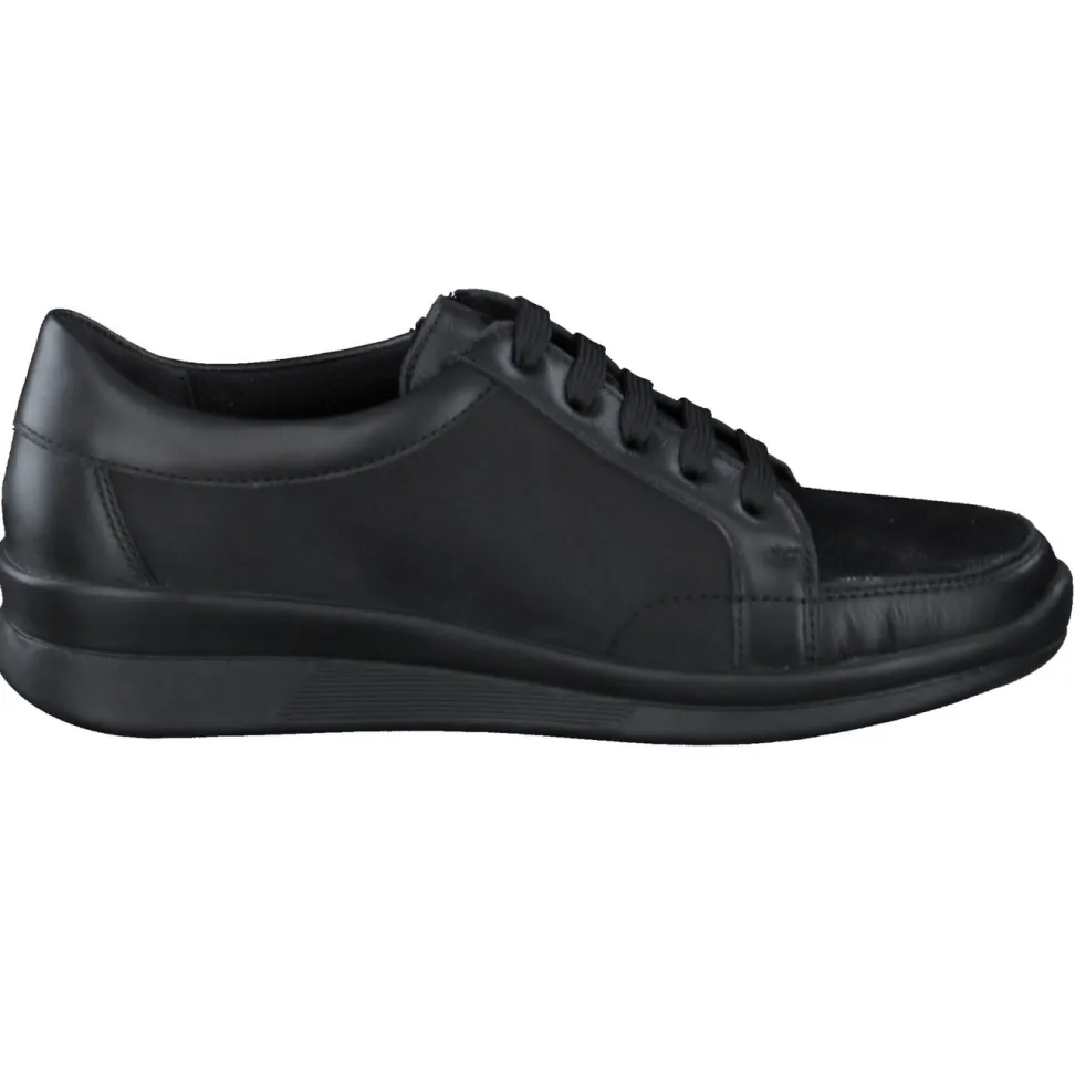 Berkemann – Komfort-Sneaker aus Stretch und Leder schwarz