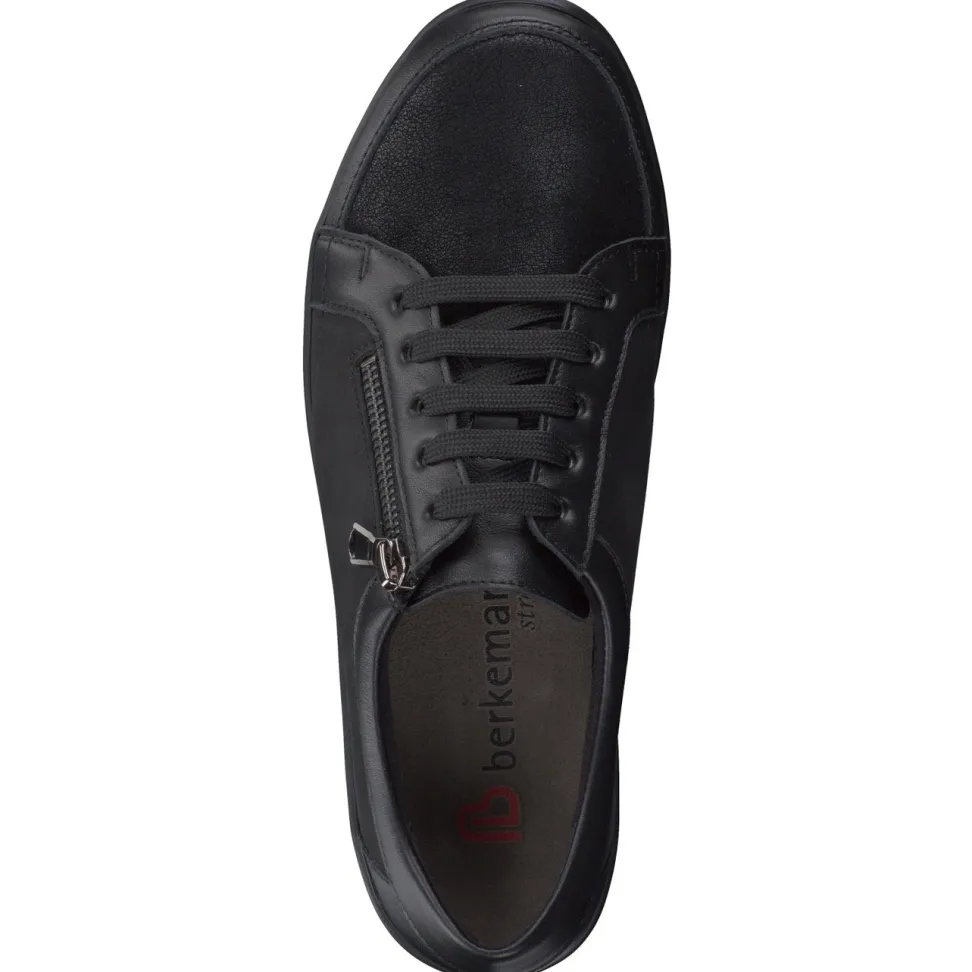 Berkemann – Komfort-Sneaker aus Stretch und Leder schwarz