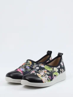 Berkemann – Slip-On Sneaker aus Stretch mit Floralprint