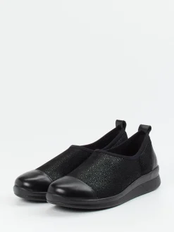 Berkemann – Slip-On Sneaker aus Stretch und Leder schwarz