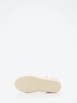 Bisgaard – High-Top Sneaker aus geprägtem Leder beige