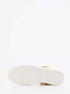 Bisgaard – High-Top-Sneaker aus Kalbleder Pastellgelb