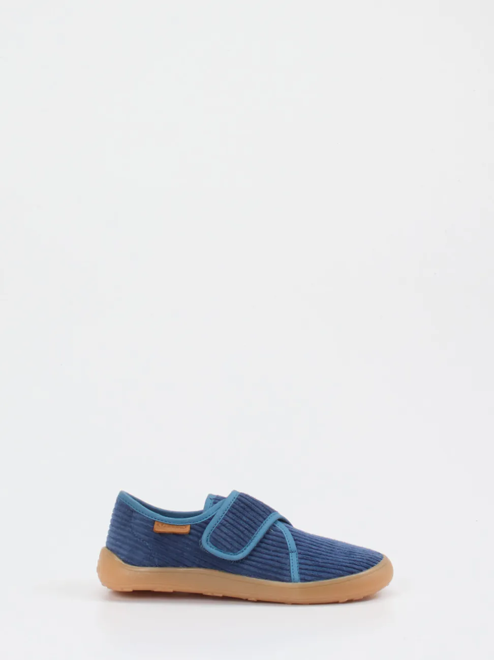 Bisgaard – Kinder-Kletthausschuh aus Cordtextil Blau