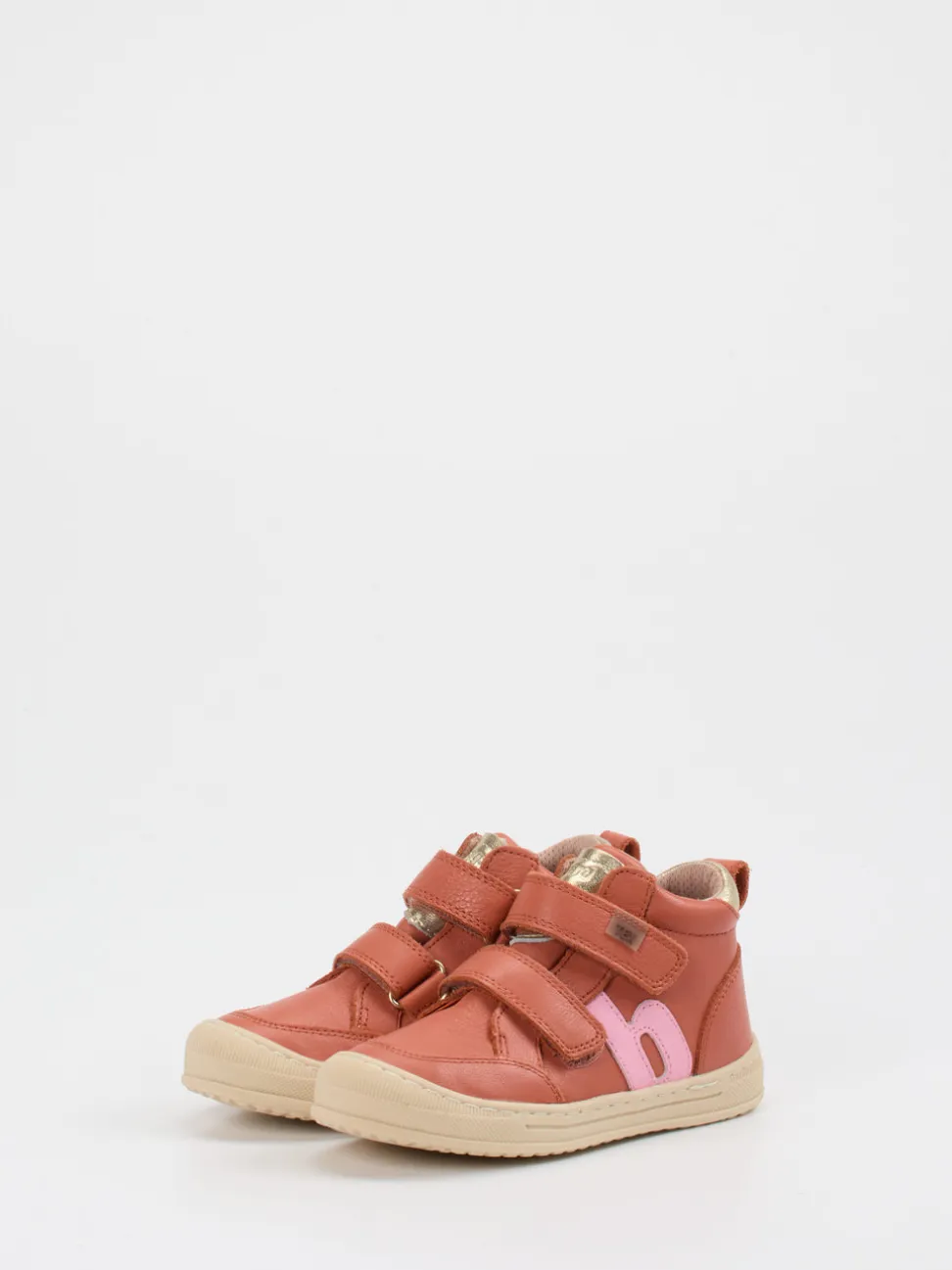Bisgaard – Kinder-Sneaker aus Kalbleder Terrakotta