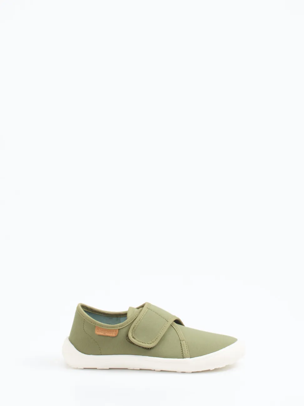 Bisgaard – Klett-Sneaker aus Textil in Salbeigrün