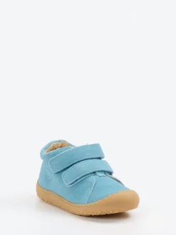 Bisgaard – Lauflernschuhe aus Veloursleder hellblau