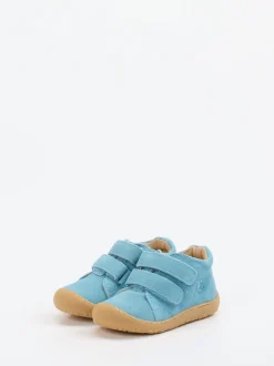 Bisgaard – Lauflernschuhe aus Veloursleder hellblau