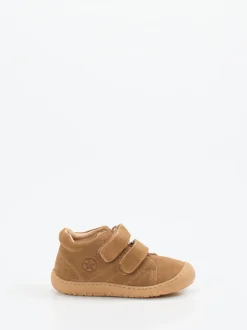 Bisgaard – Lauflernschuhe aus Veloursleder cognacbraun
