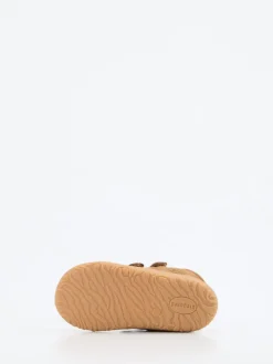 Bisgaard – Lauflernschuhe aus Veloursleder cognacbraun