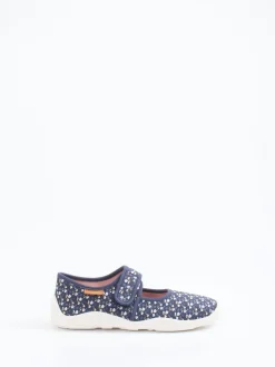 Bisgaard – Mary Janes aus Textil in Dunkelblau